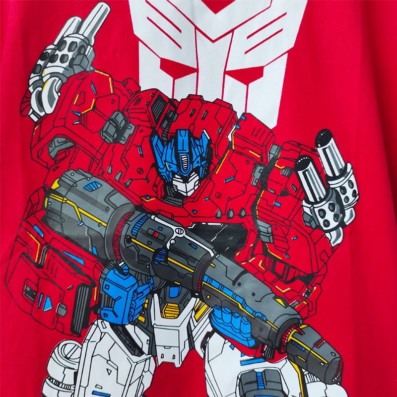 KAOS ANAK TRANSFORMERS OPTIMUS merah