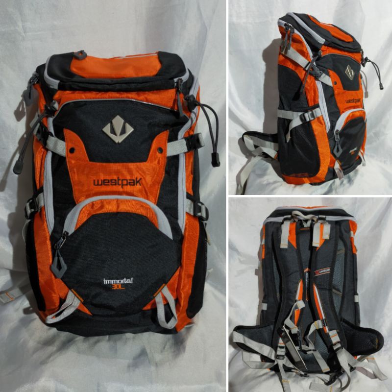 Tas ransel / semi carrier / daypack / backpack - westpak 63WP731 -63WP725 30 L original + rain cover