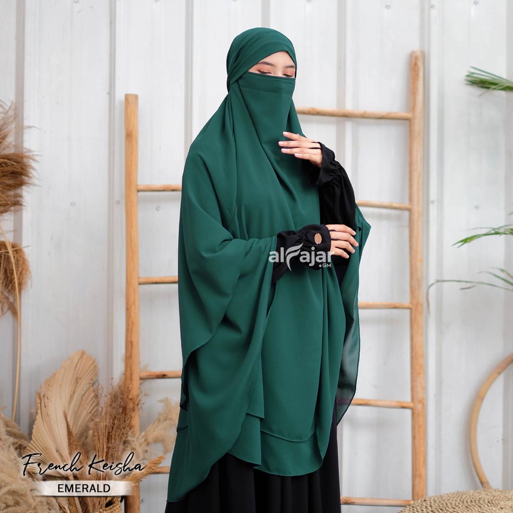 Jilbab Khimar French Jumbo Syar'i Keisha by Alfajar-5