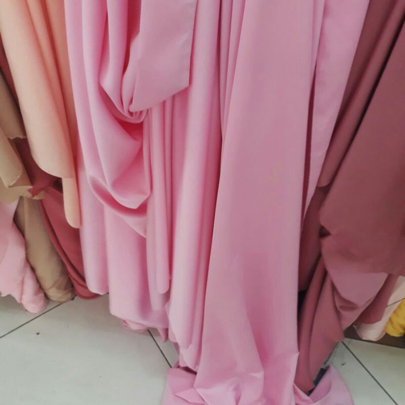 Saten/Kain velvet/Bahan velvet/Pink