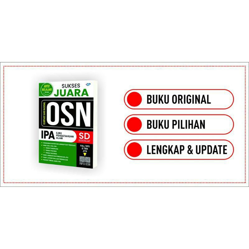 BUKU, SUKSES JUARA OLIMPIADE SAINS NASIONAL IPA TINGKAT SD SEDERAJAT