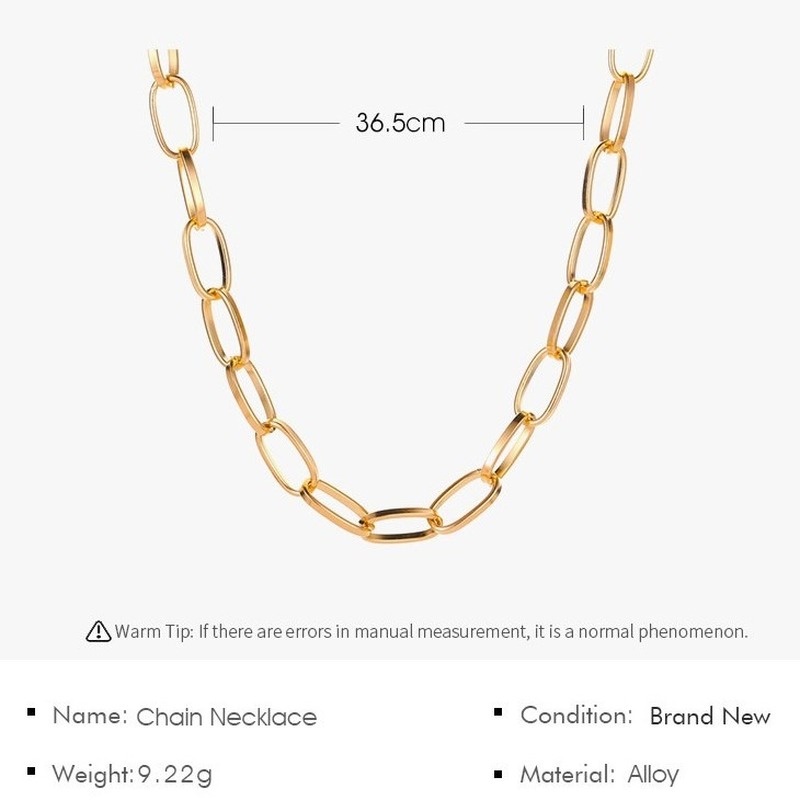 Fashion thick chain necklace personality wild punk style short simple clavicle chain