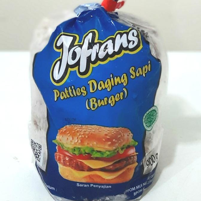 

MAKANAN BEKU / JOFRANS BEEF PATTIES 900GR ISI 15 NON COD