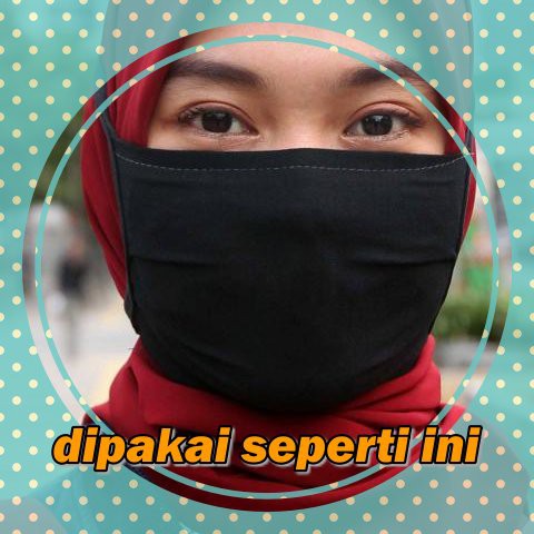 Masker Kain oxford grade A Bisa Untuk Hijab isi 10pcs per pack.