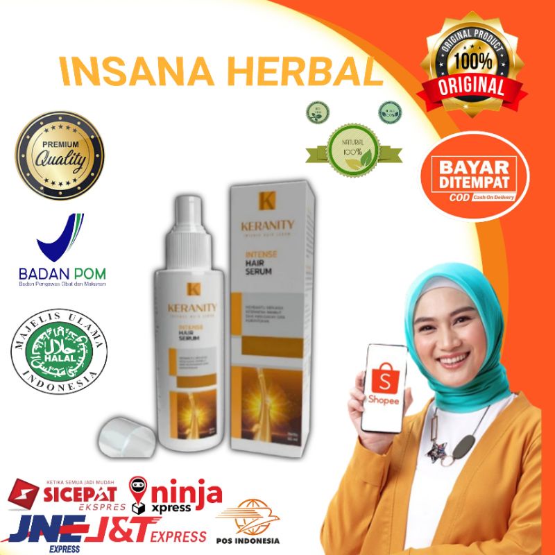 KERANITY 100% ORIGINAL SERUM PENUMBUH RAMBUT TERBAIK ASLI AMPUH