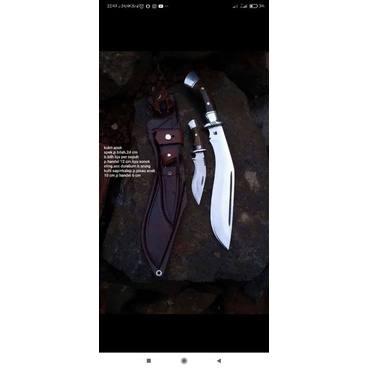 KUKRI ANAK DURALIUM SARUNG KULIT