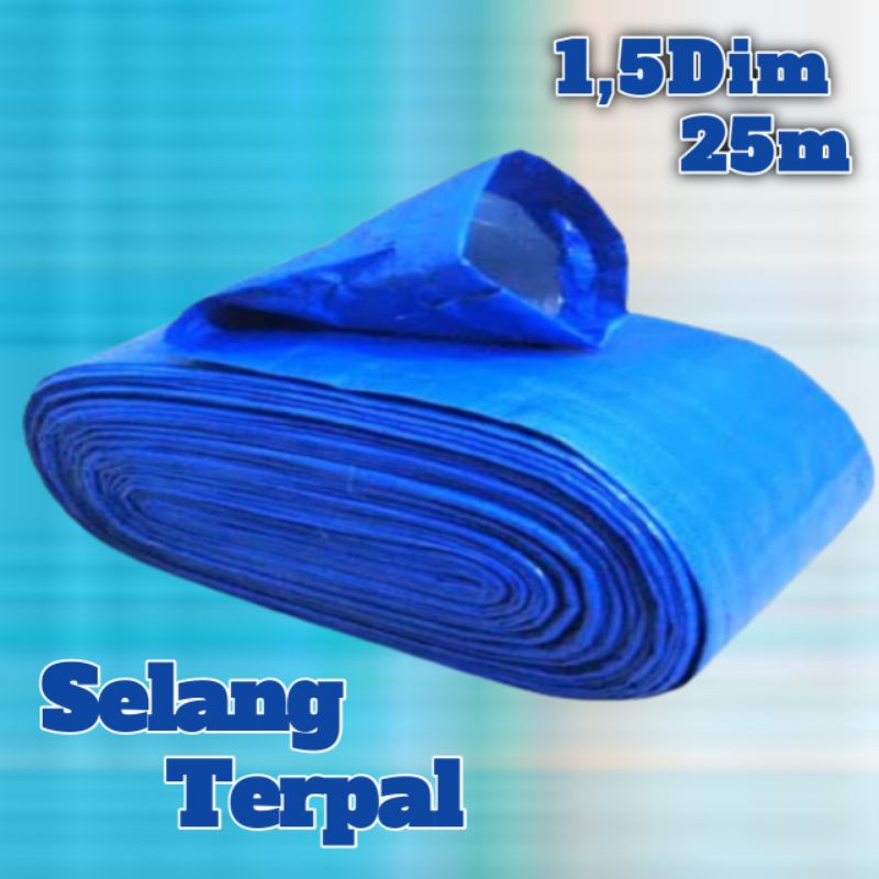 Kyoolaa Selang Terpal Plastik 1,5Dim 25M / Selang Terpal Plastik 1,5Inci / Selang Drip Irigasi /