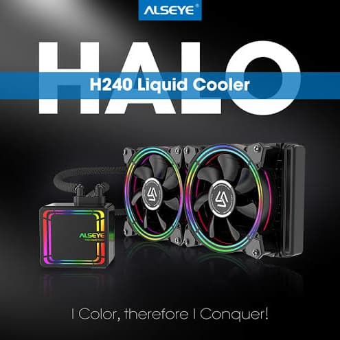 Alseye Halo H240 Liquid Cooler Fan/CPU Cooler Fan RGB