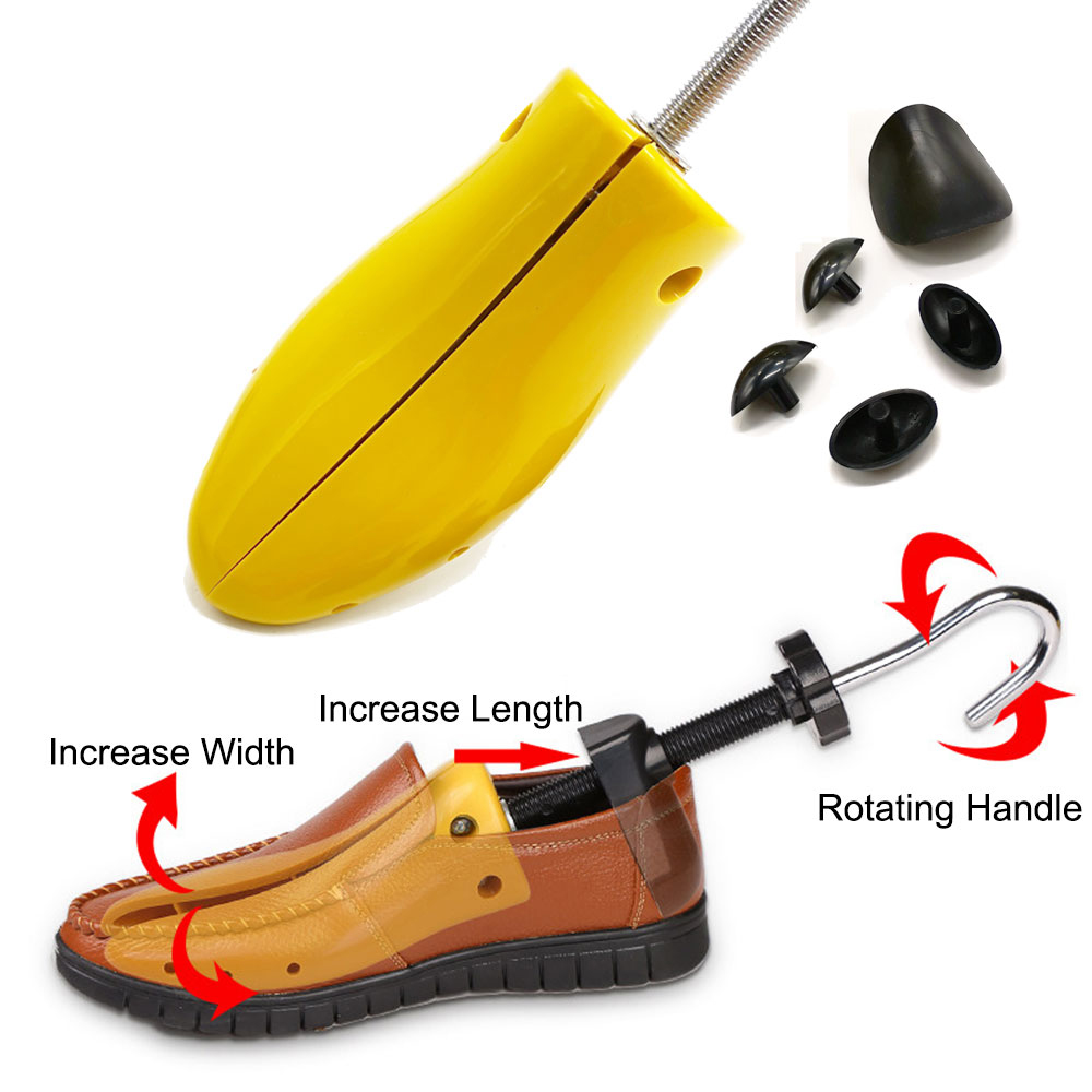 Alat Perawatan Sepatu, Sesuaikan Ukuran Sepatu Kebesaran, Adjustable Shoe Tree Stretcher Expander Bahan Plastik untuk Size 35-47