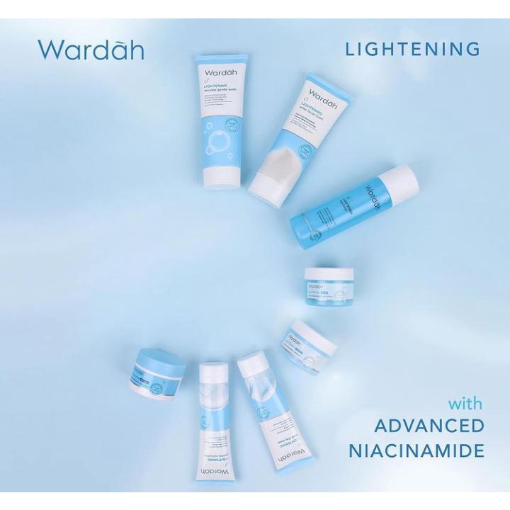 ✿ELYSABETHME✿ Wardah lightening toner wajah biru botol pembersih penyegar face memutihkan