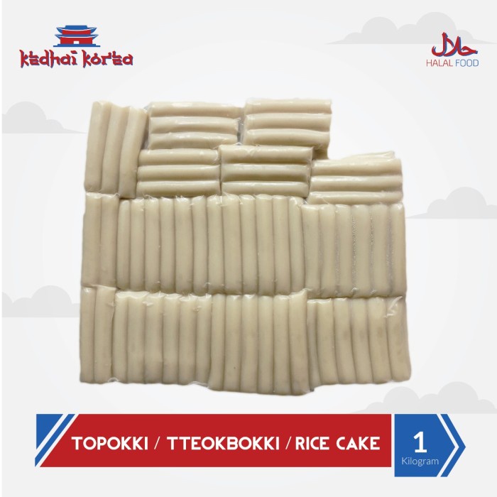 

504Omekho Toppoki / Tteokbokki / Toppokki / Jajanan Korea Murah 1Kg Jy60Jhh