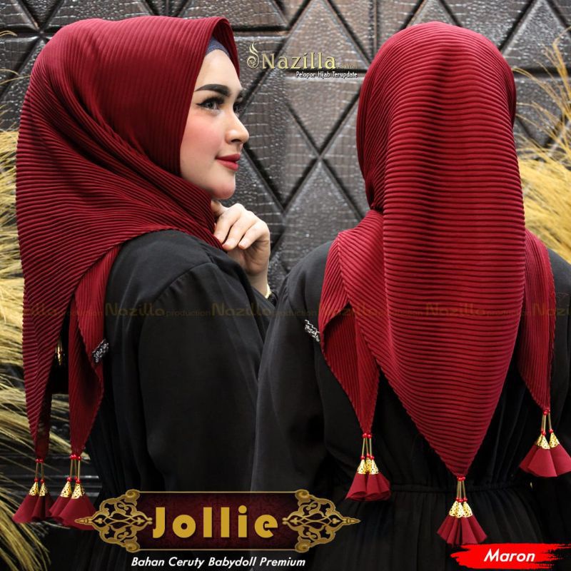 azzara paket 100ribu 3pcs hijab zipper resleting motif jumbo