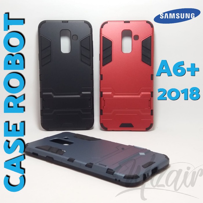 Case Robot Rugged Armor Samsung Galaxy A6 Plus 2018 / Cover Rubber Casing