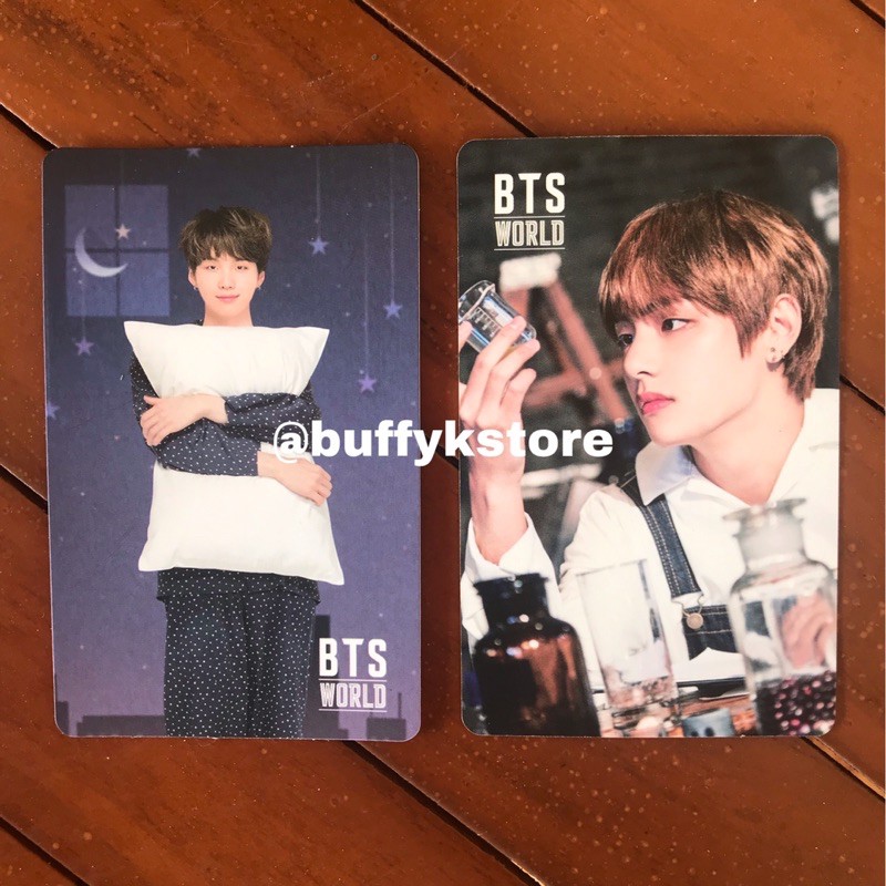 PHOTOCARD TAEHYUNG GAME COUPON SUGA ALBUM BTS WORLD