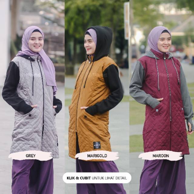 HIJACKET GRACIELA JAKET MUSIM DINGIN - OUTWEAR MUSLIMAH TEBAL NYAMAN WINTER FASHION-5