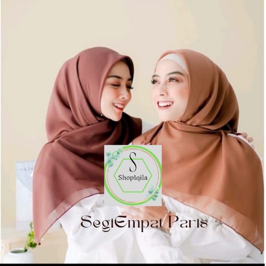 SEGIEMPAT PARIS POLOS KERUDUNG PARIS PREMIUM SEGI EMPAT JAHIT BEST QUALITY  WANITA MUSLIMAH DAN SHOLEHA GAUL MASA KINI