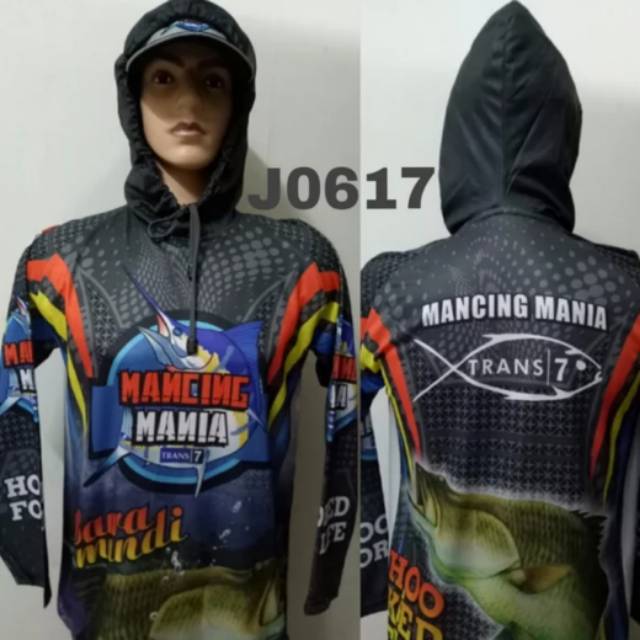 Kaos Jersey Mancing Mania Lengan Panjang