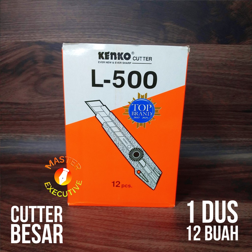 [Dus - 12 Buah] Kenko Cutter besar L 500 / L-500