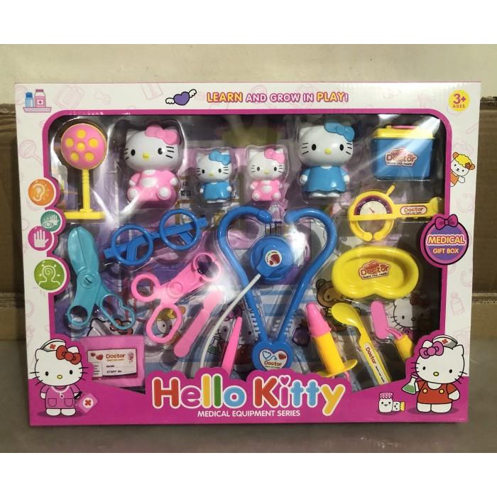 Mainan dokter-dokteran hello kitty medical set/hello kitty doctor set