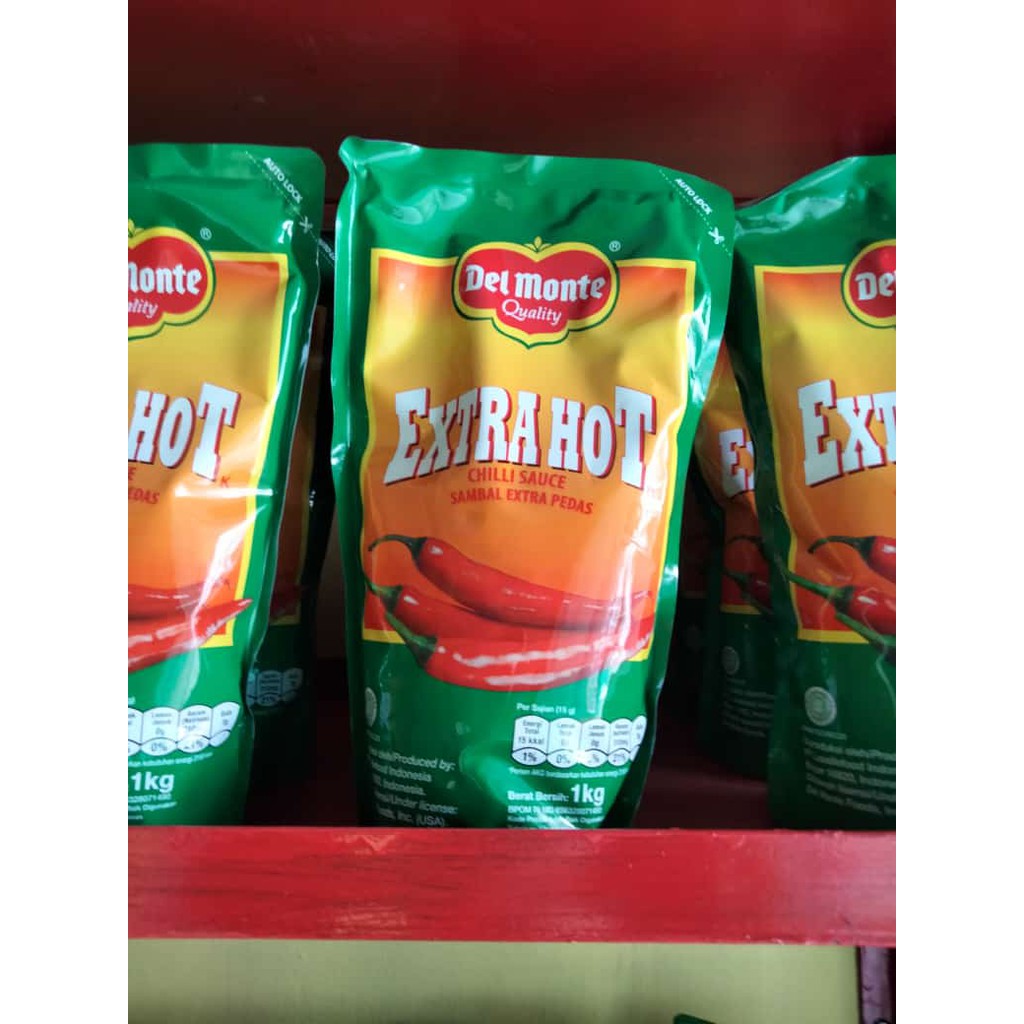 

Saos Sambal Extra Hot Delmonte Pouch 1kg