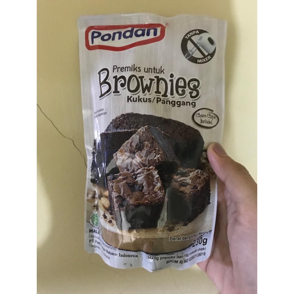 

Pondan Brownies Kukus/Panggang 230g