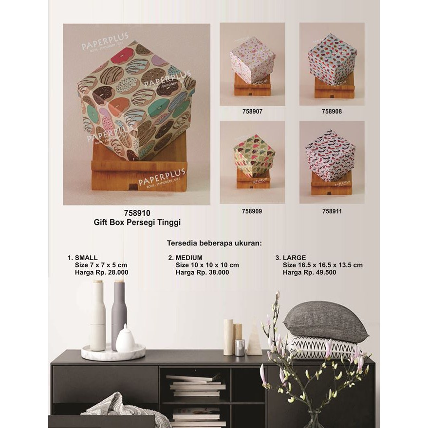 

Kotak kado/Kotak Hadiah/Gift Box Persegi Tinggi_Small_Donat