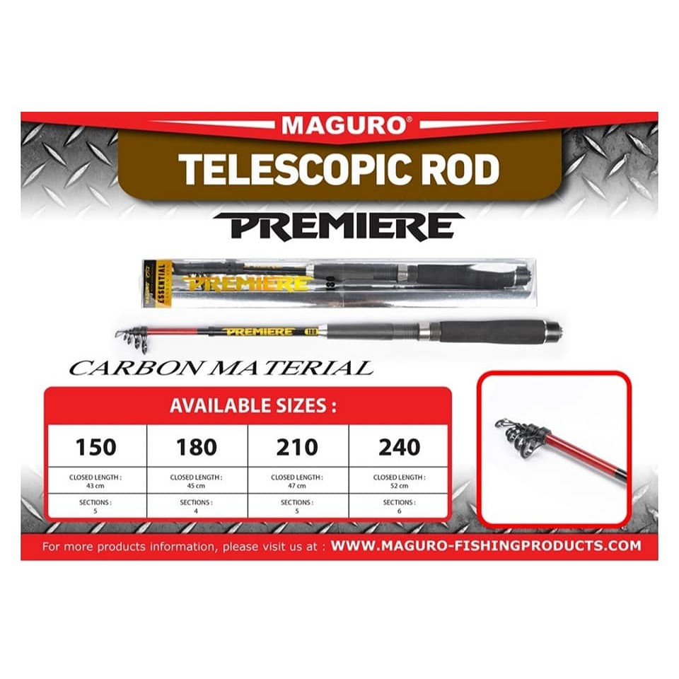 Rod TELESCOPIC MAGURO PREMIERE 150 / 180 / 210 / 240 / 270cm