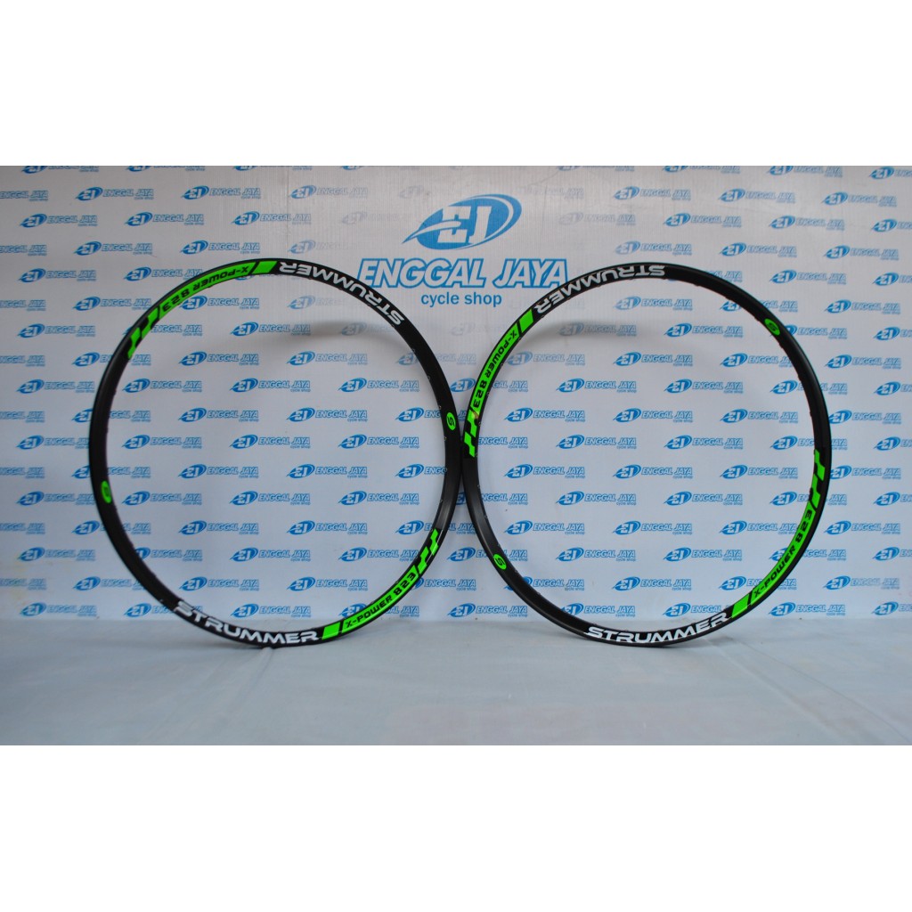 Sepasang Rim Velg Strummer 27.5 X Power 823 Disc Brake 32H Double Wall Original - Rims 27.5 Strummer