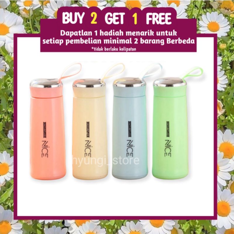 BOTOL MINUM KACA - BOTOL MINUM KACA NICE - BOTOL MINUM VIRAL - BOTOL MINUM KEKINIAN - BOTOL MINUM 2 