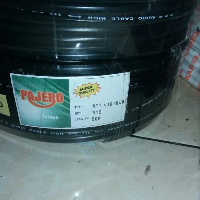 *pertukangan* kabel listrik 3x1.5 serabut tembaga (50m) / kabel isi 3 bukan eterna - Hitam