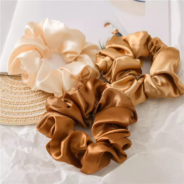 Alolula - Scrunchie Satin / Scrunchie Jumbo / Scrunchie Hijab / Scrunchie Hijab Jumbo / Silk Scrunchie / Ikat Rambut Scrunchie / Scrunchie Ikat Rambut