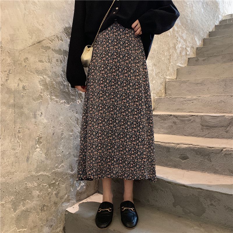 SAKURA SKIRT | ROK VINTAGE | ROK MUSLIMAH I OOTD HIJAB | ROK BUNGA | ROK KOREA  BY Wesweyshop.id