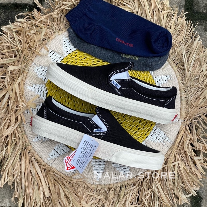 Vans slip on hitam putih OG Waflle DT Import quality