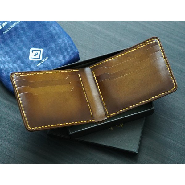 Jayuwan DIB2L Dompet Pria Bifold Full Kulit Asli Brushh Off  8 Slot Kartu