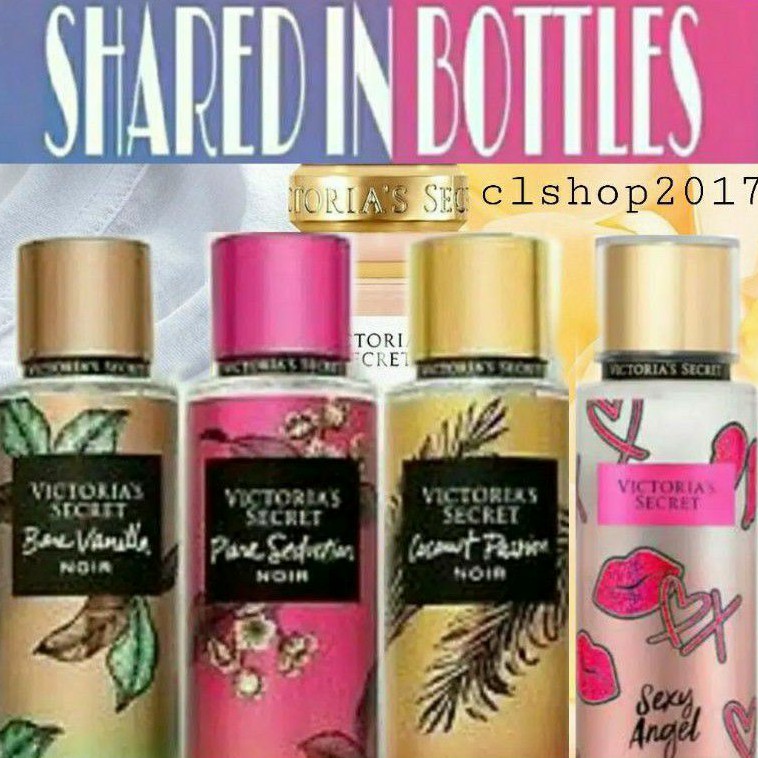 VICTORIA'S SECRET VS MIST SHARE IN BOTTLE MIST PURE SEDUCTION BARE VANILLA LOVE SPELL COCONUT PASSION AQUA KISS RUSH VELVET PETALS MIDNIGHT IN BLOOM  MIX