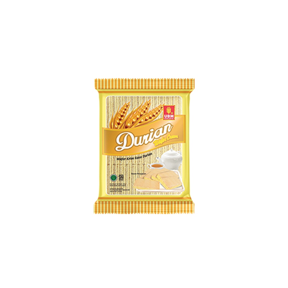 

Ubm biscuit durian wafer cream 230g