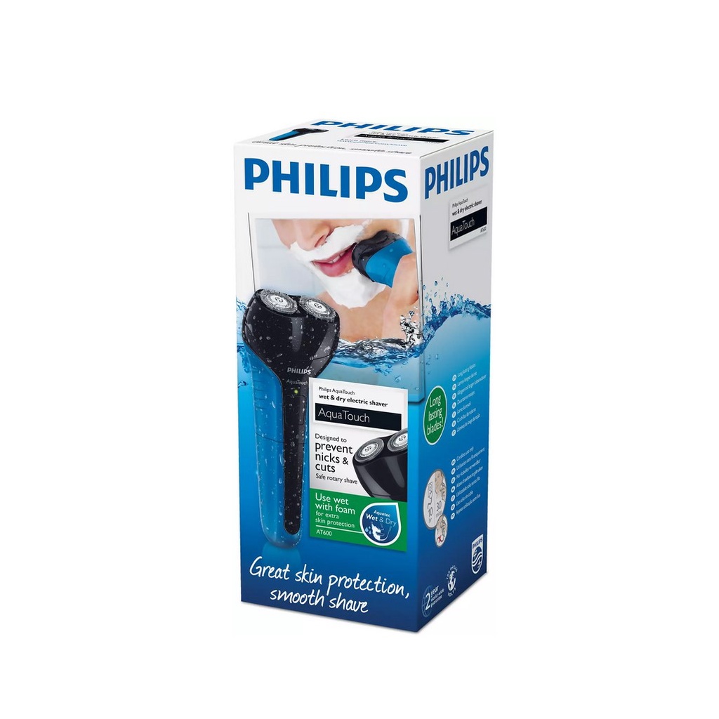 Philips AT600/15 AquaTouch Wet &amp; Dry Electric Shaver AT600 Pencukur Philips