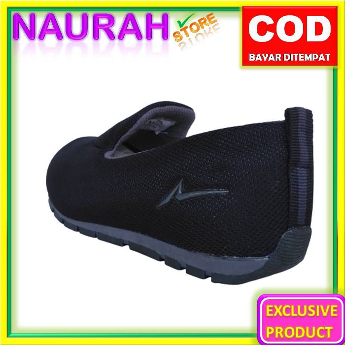 Sepatu Wanita Ando Calya Hitam 100% Original Slipon Kualitas Impor Alternatif Scania