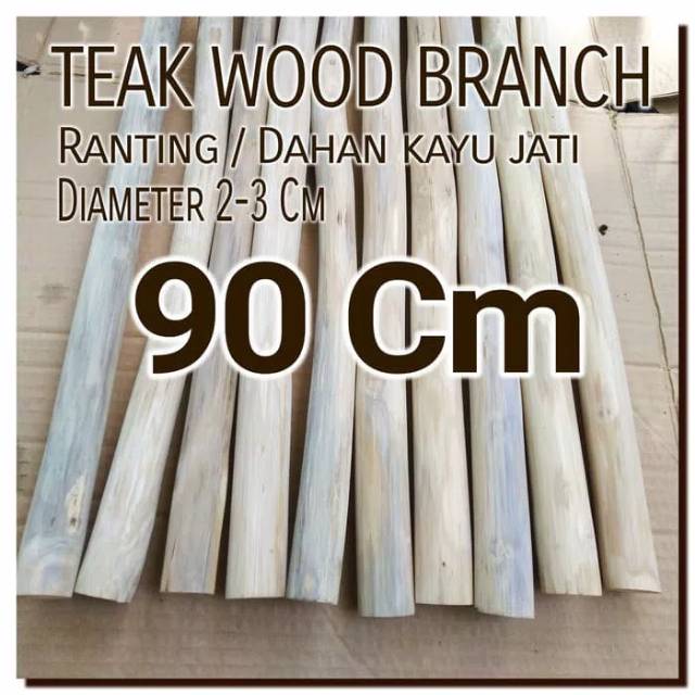 Macrame 90 Cm Teak Wood Branch Ranting kayu jati bahan craft dekorasi