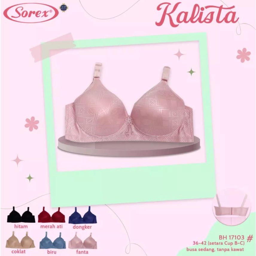 ORIGINAL BRA FASHION SOREX BRA BUSA TIPIS KAIT 3 TANPA KAWAT 17103 18199 33443 33460