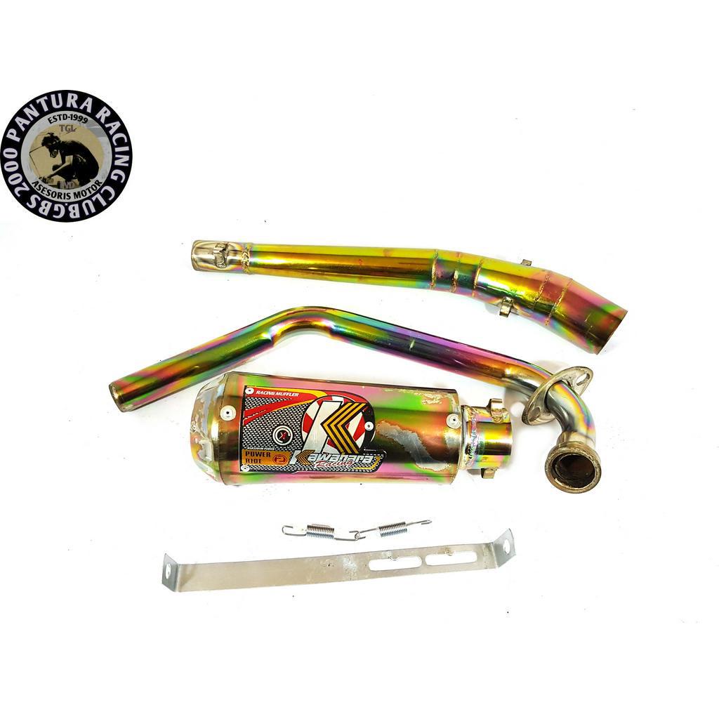 Knalpot Satria FU Kawahara Full Pelangi