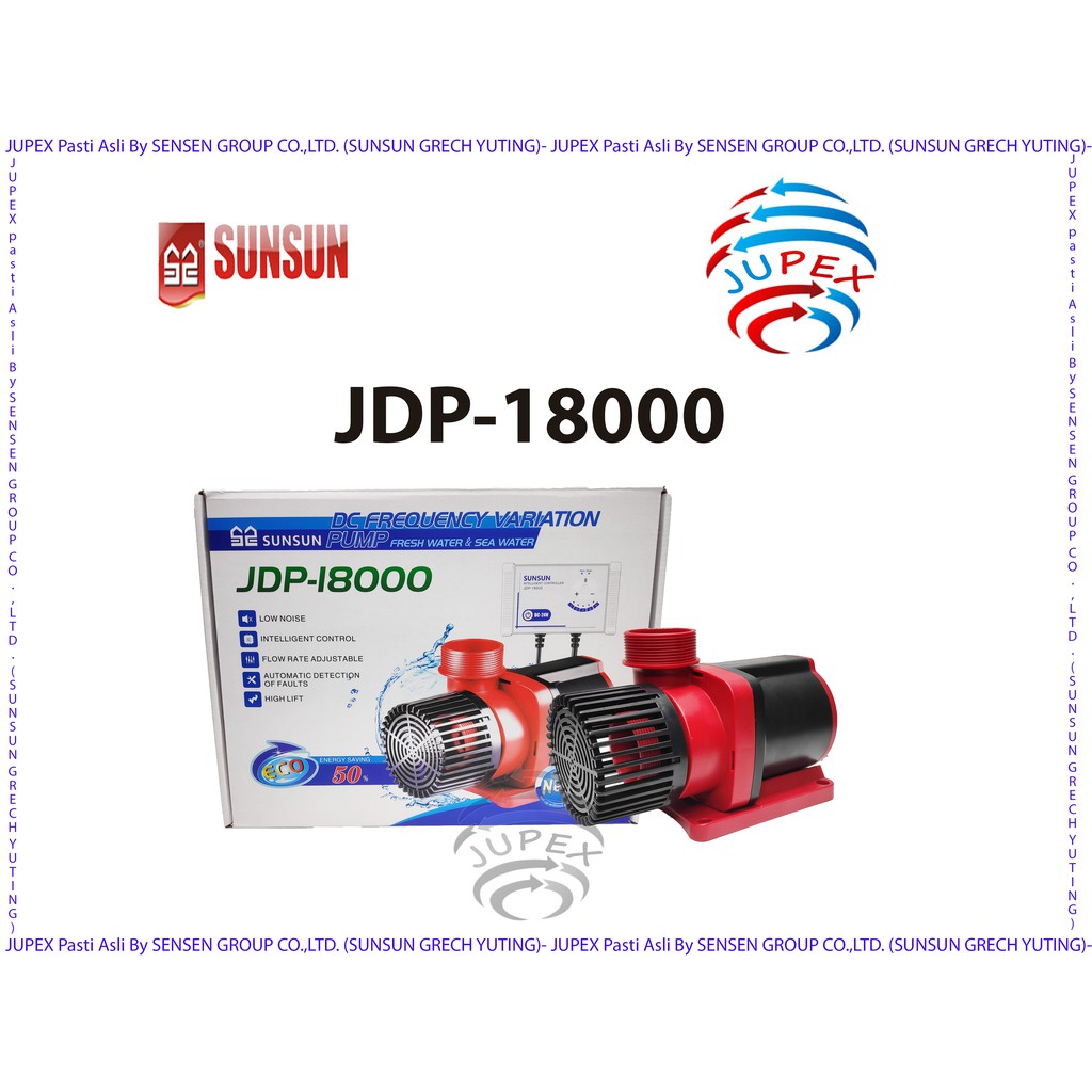 WATER PUMP SUNSUN JDP 18000 FREQUENCY VARIATION PUMP POMPA AIR KOLAM  IKAN AQUARIUM