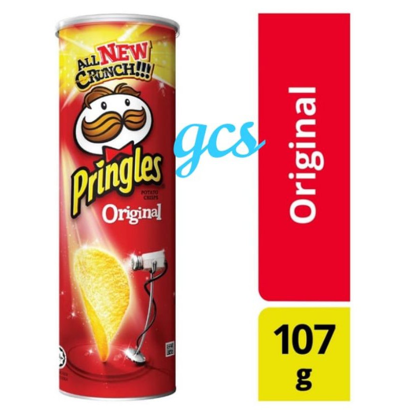 

TERMURAH! PRINGLES POTATO CRIPS ORIGINAL 107gr