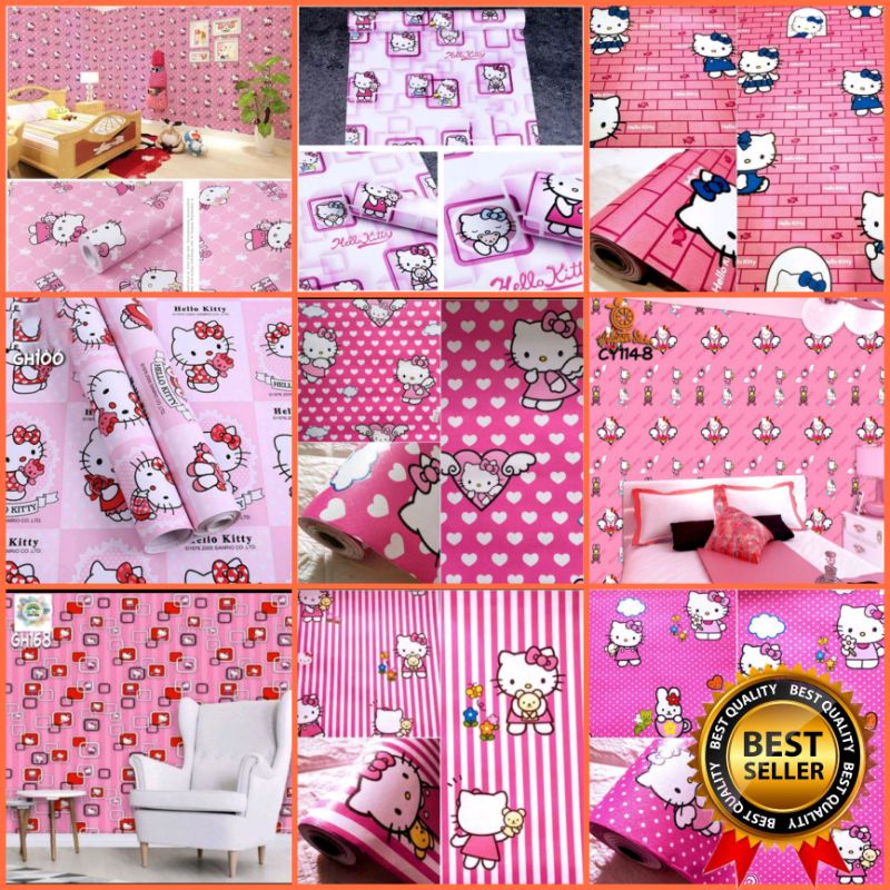 Jual Wallpaper Dinding Hello Kitty Wallpaper Dinding Kamar Tidur Anak