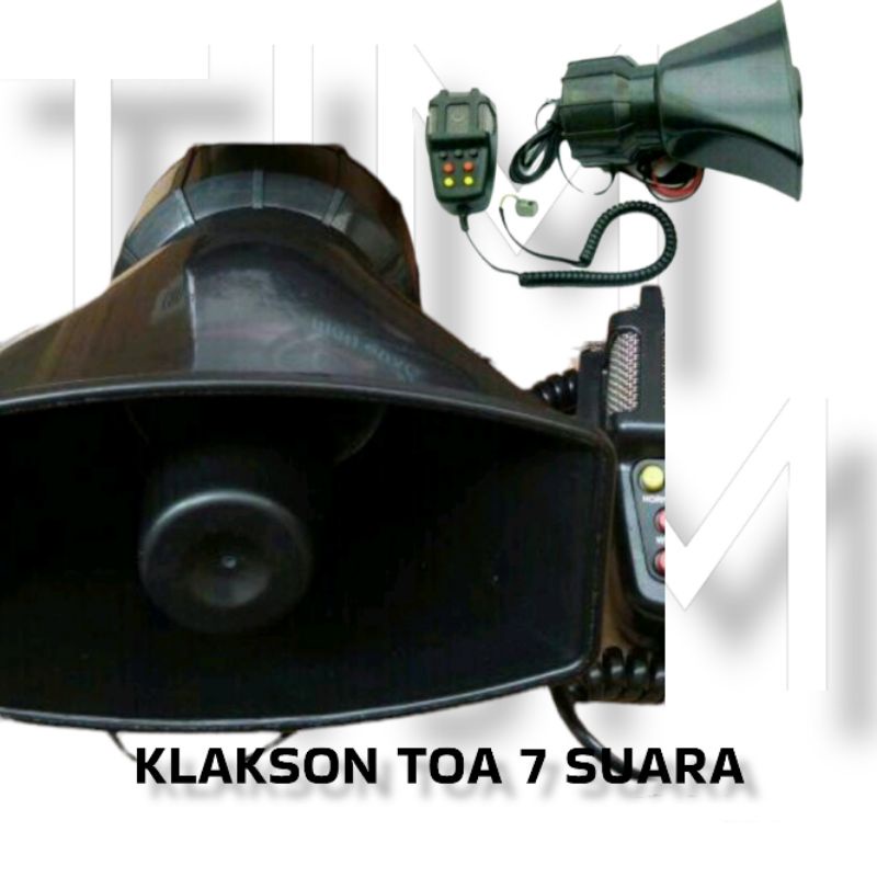 Klakson Sirine Toa 7 6 3 Suara + Mic Sirine Patwal Touring Motor Mobil