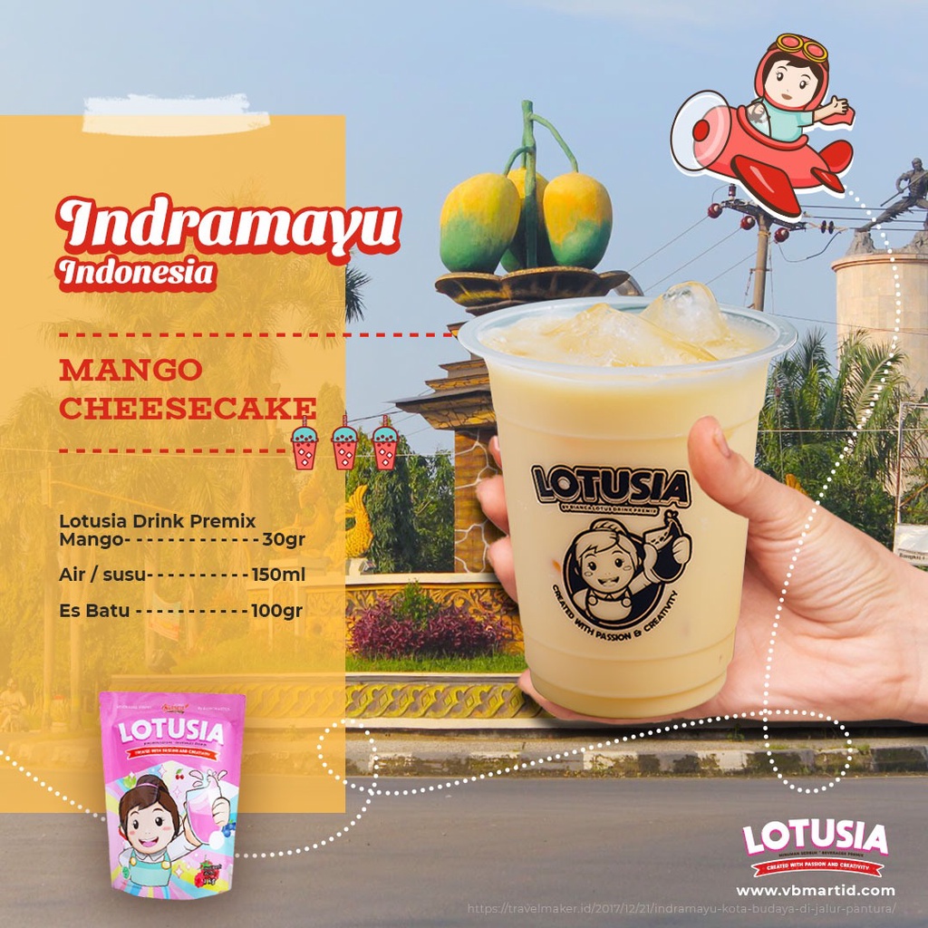 30gr Lotusia MANGO Drink Premix (TRIAL PACKAGE)