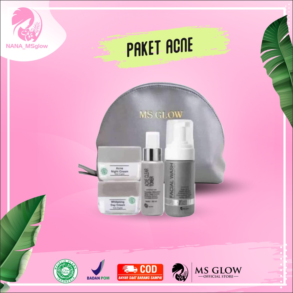 MS Glow acne series paket lengkap