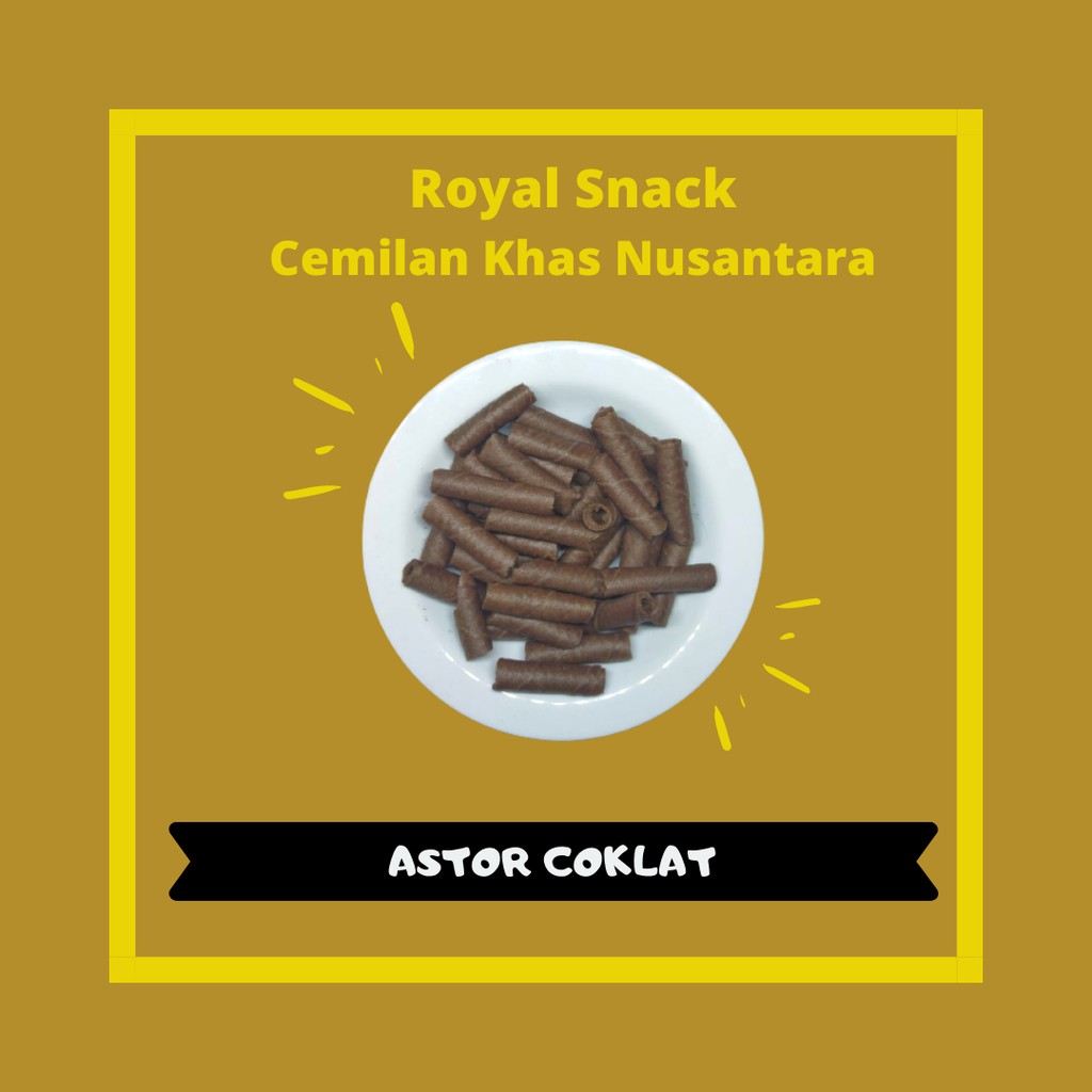 

royal snack ( SERBA 5000 ) astor coklat mini / astor barcelona mini vanilla / snack cemilan