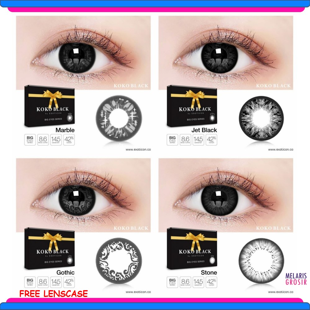 SOFTLENS X2 KOKO BLACK MINUS (-0.50 s/d -6.00) BY EXOTICON