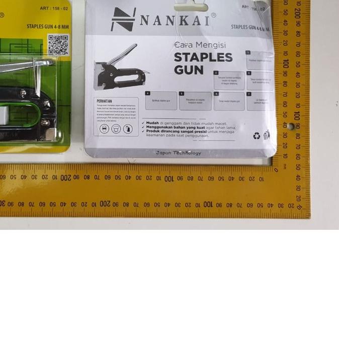 

☺ PRO NANKAI Staple Staples Steples Gun Tembak Jok Kulit Tacker 4 6 8mm ●